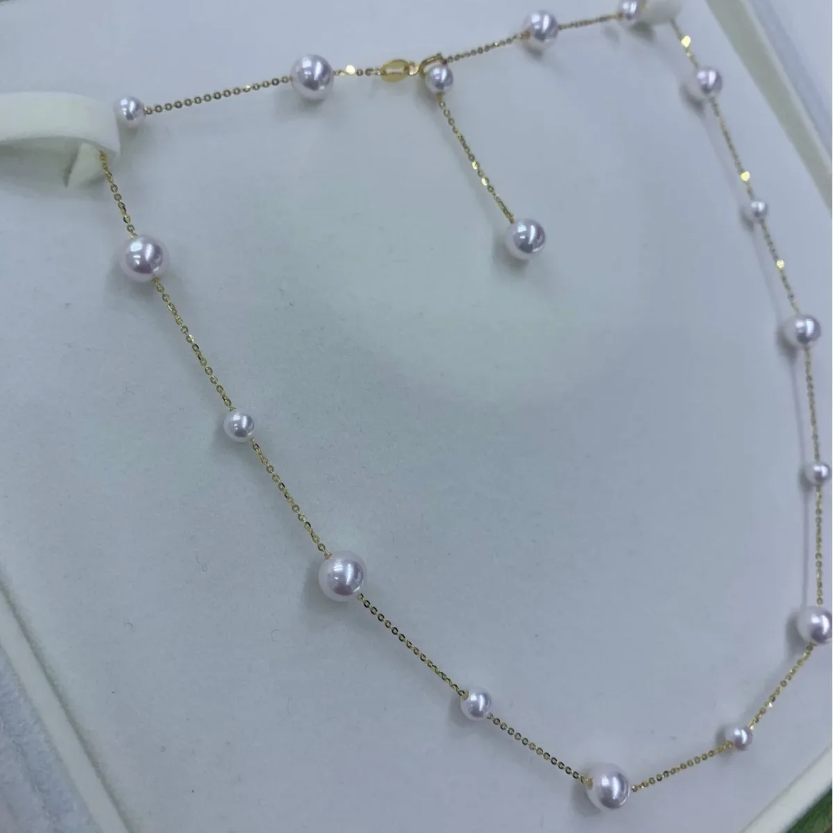

YWYC Near Round Freshwater Pearl Necklaces for Women 18k Gold Plated 45cm Pendant Necklaces 2025 New Arrivals Wholesale