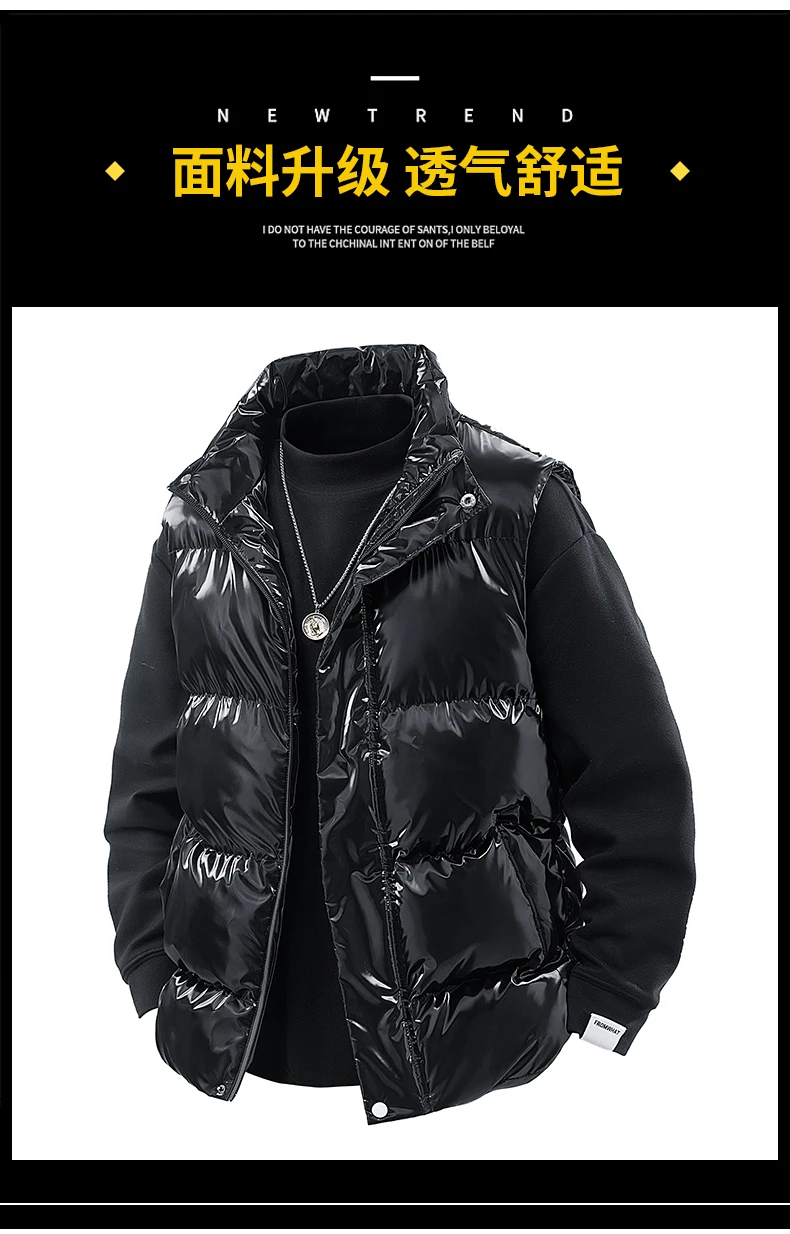 

Sleeveless Stand Collar Casual Sweatwear Warm Vest Vest Autumn Winter Warm Trend Men's High Quality Multiple Pockets Sports Coat