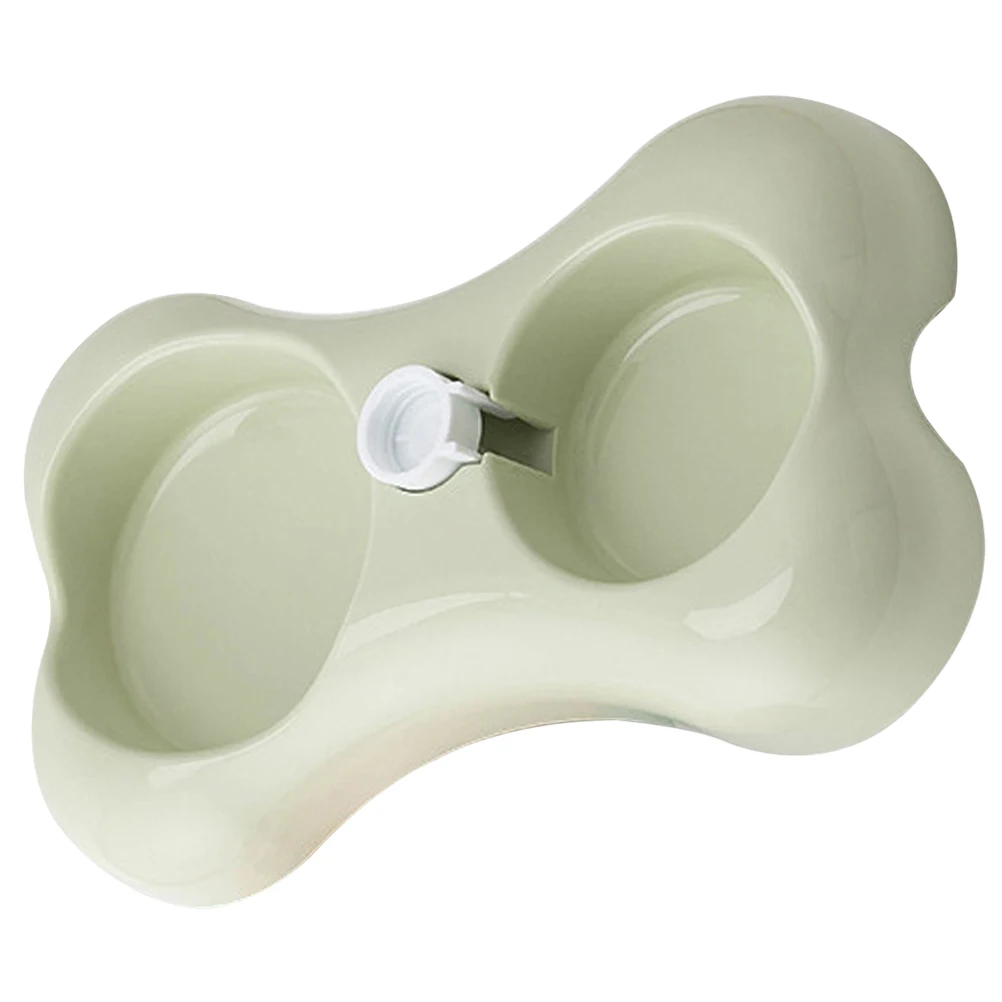 

Pet Bowls Water Food Green Stable Bottom Easy Pet Feeding Bowls Plastic Feeder Dog Cat Bowl Indoor Container