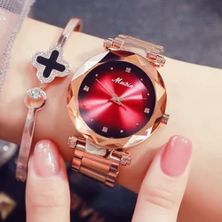 Top Lady Women's Watch Japan Quartz Large Number Fine Fashion Hours Stainless Steel Bracelet Simple Girl Birthday Gift No Box