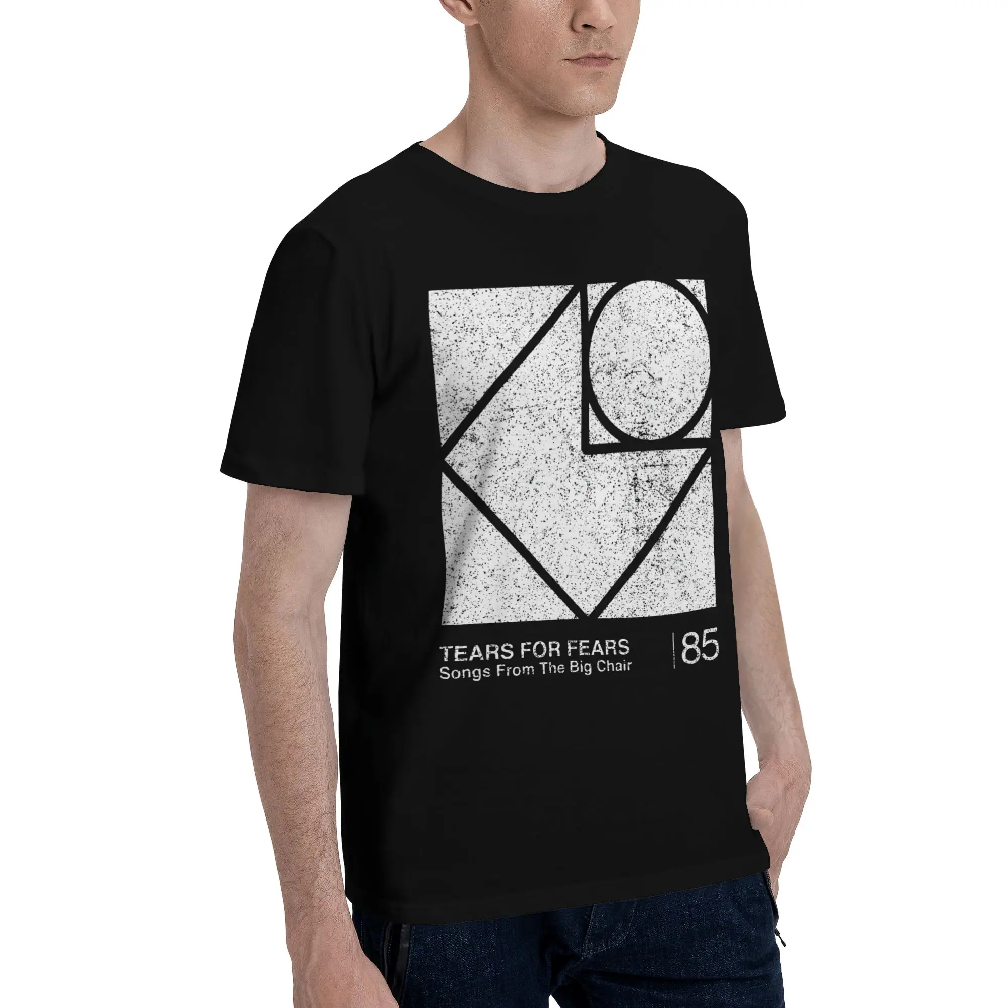 Songs From The Big Chair   Tears For Fears Funny 100% Cotton T-Shirt Tears for Fears Tees Tops For Men