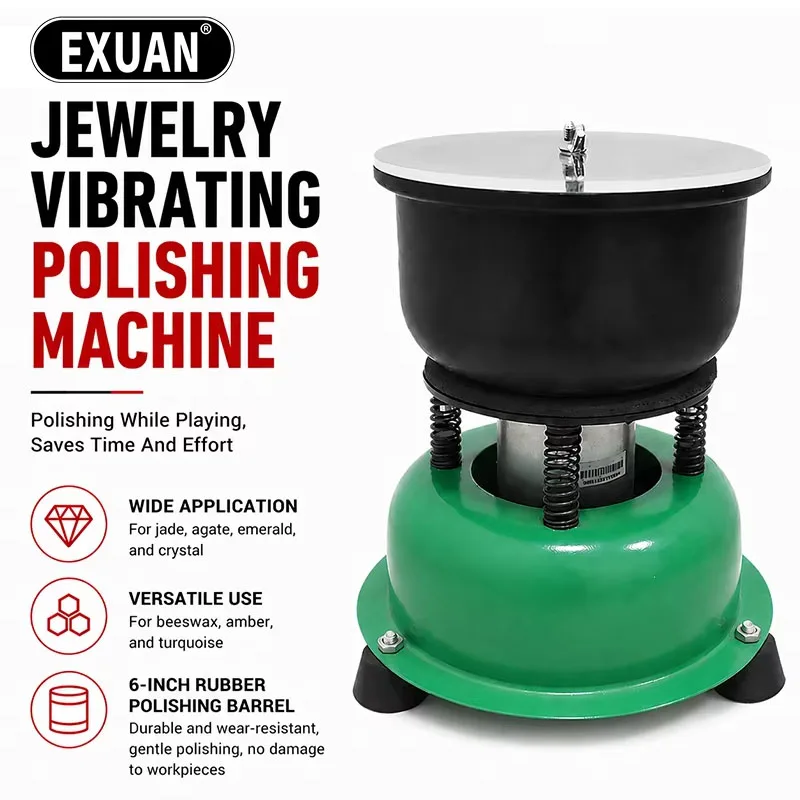 Advanced Vibrating Tumbler Jewelry Polishing Jade Agate Metal Polisher Grinder Tool 220V Jade Jewelry Vibration Polishing clean