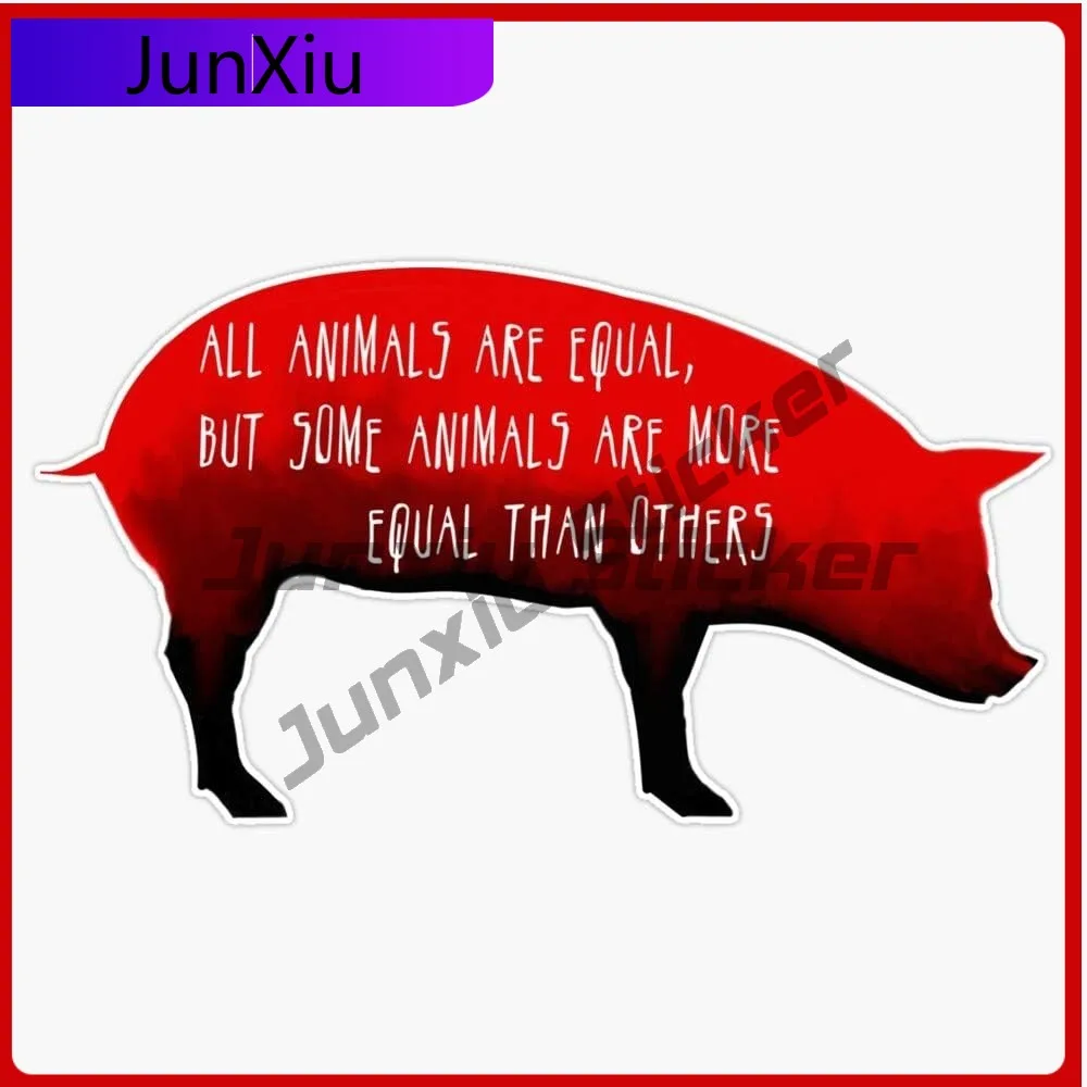 

Animal Farm Pig Design Vinyl Stickers Waterproof Decal Bumper Car Bicycle Skateboard Suitcase Laptop Camper Rv Van Decals Sticke