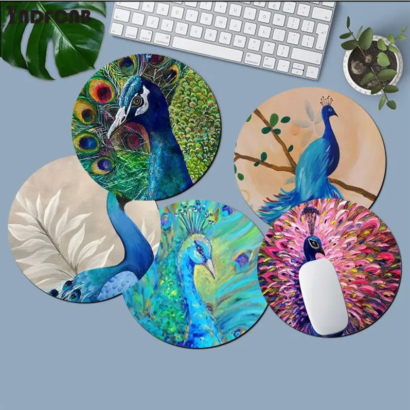 

Peacock Rubber Small Kawaii Cartoon Anime Gaming Mouse Pad Keyboard Mouse Mats Deskpad Girls Writing Desk Mats