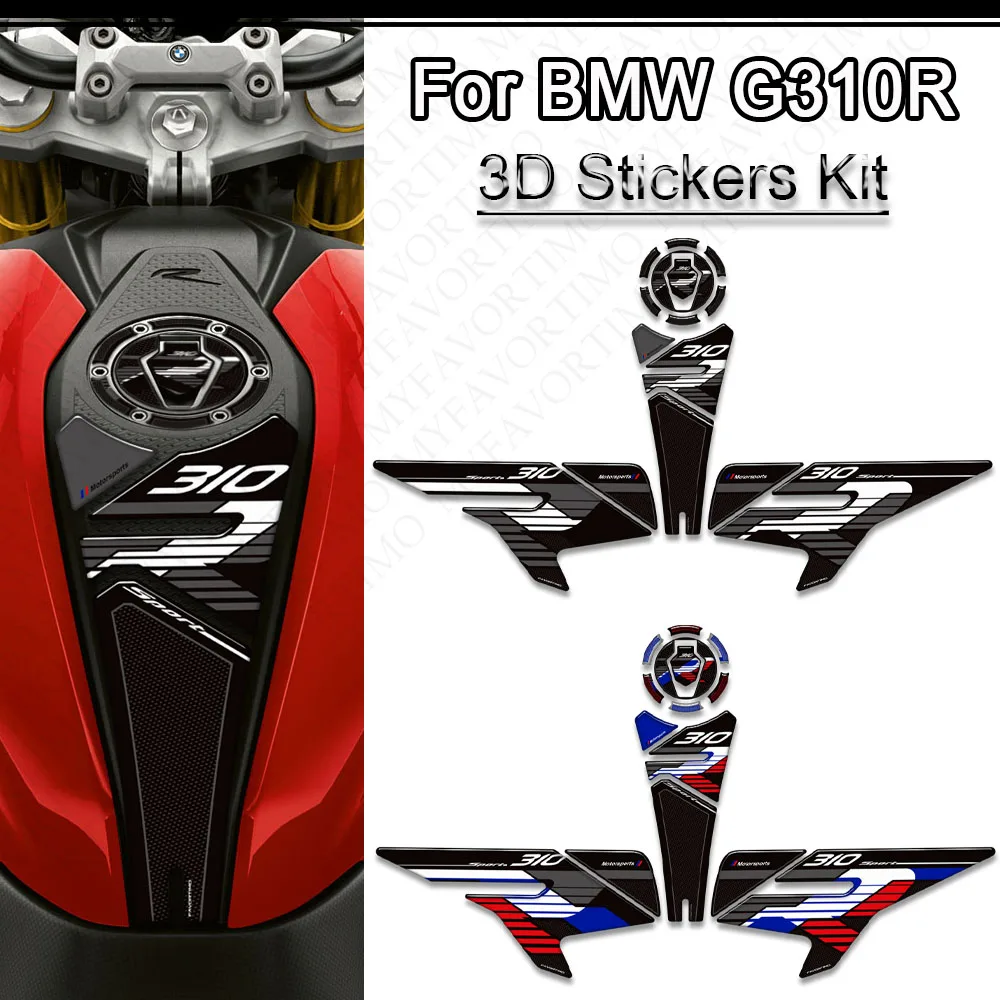 

For BMW G310R G 310 R G310 Tank Pad Side Grips Gas Fuel Oil Kit Knee 3D Stickers Decals Protector 2021 2022 2023 2024 2025