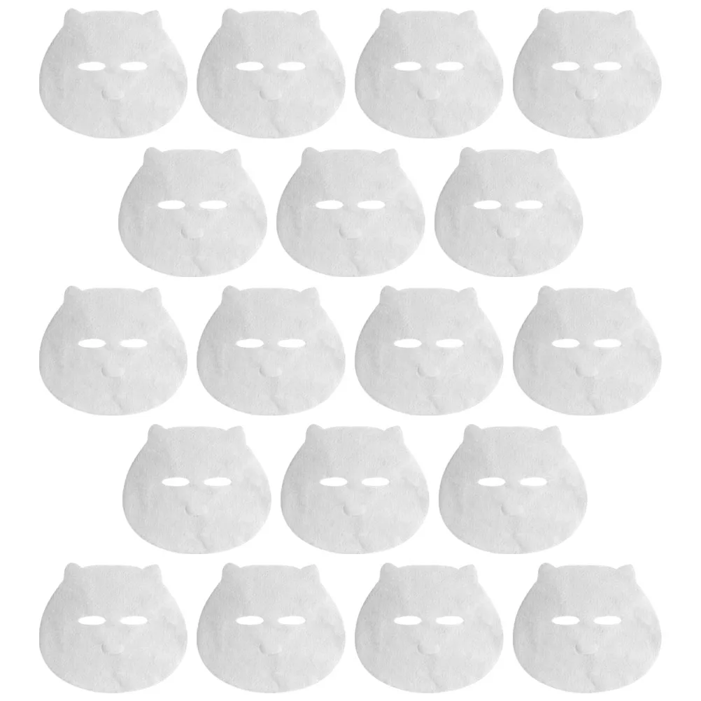 

100Pcs Disposable Face Mask Sheets for Children Moisture-Lock Non-Woven Fabric Skin Care Masks for Kids Brightening Facial