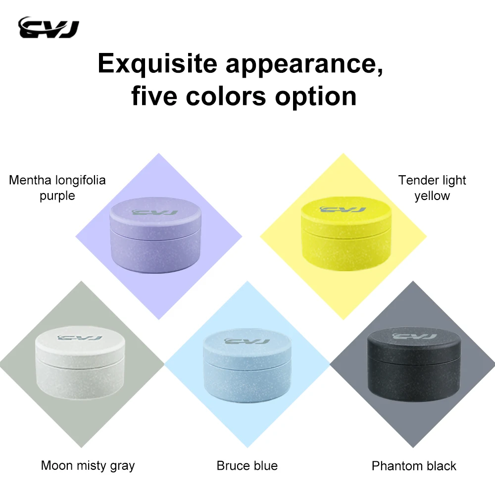 CVJ Earphone Voyager logam, kotak penyimpanan Earphone portabel anti-tekanan/tahan air/Anti gores kelas atas