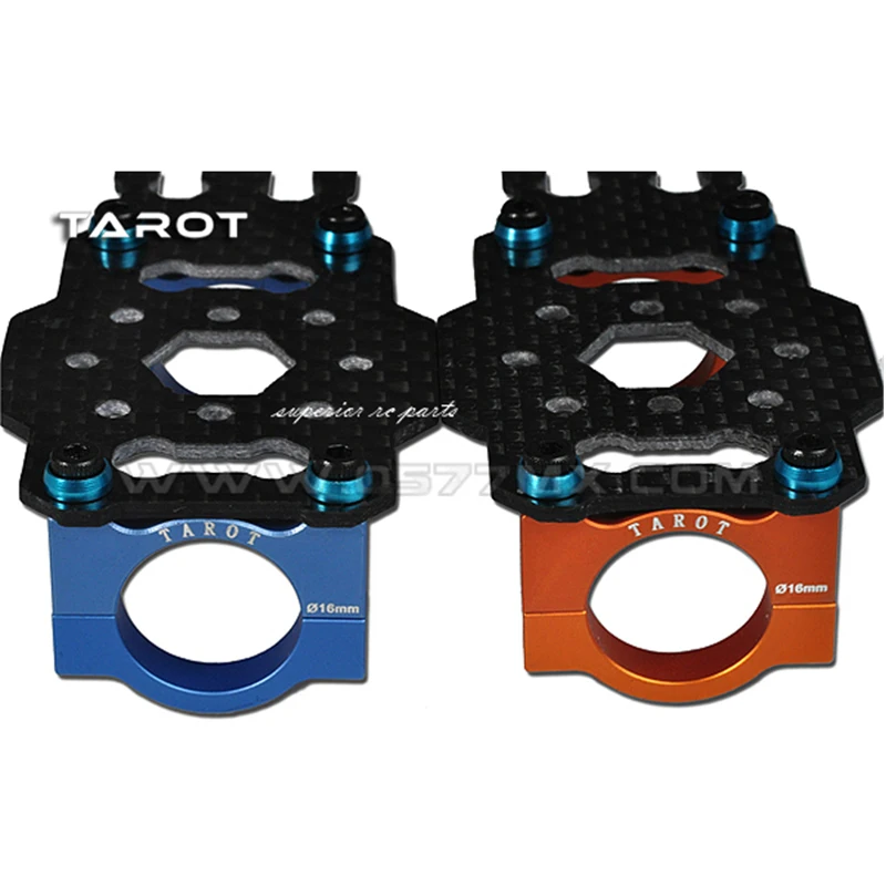 Tarot M16 Aircraft Motor Mount Plate Set  Fixture TL68B08-02 Blue TL68B08-01 Orange for  FY680 650 Quadcopter