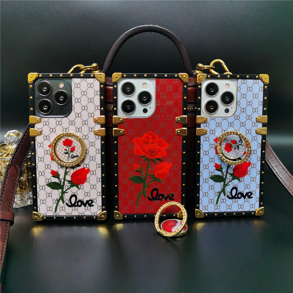 

Luxury Grid Rose Flower Soft Shockproof Women Phone Case For Samsung Galaxy S25 Ultra S25 Edge S24 Ultra S23 FE S22 S25 Plus S21
