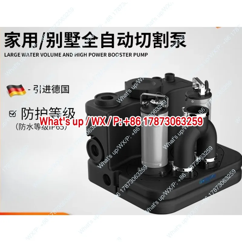 Basement villa powerful cutting sewage lift pump, kitchen bathroom toilet automatic sewage pump