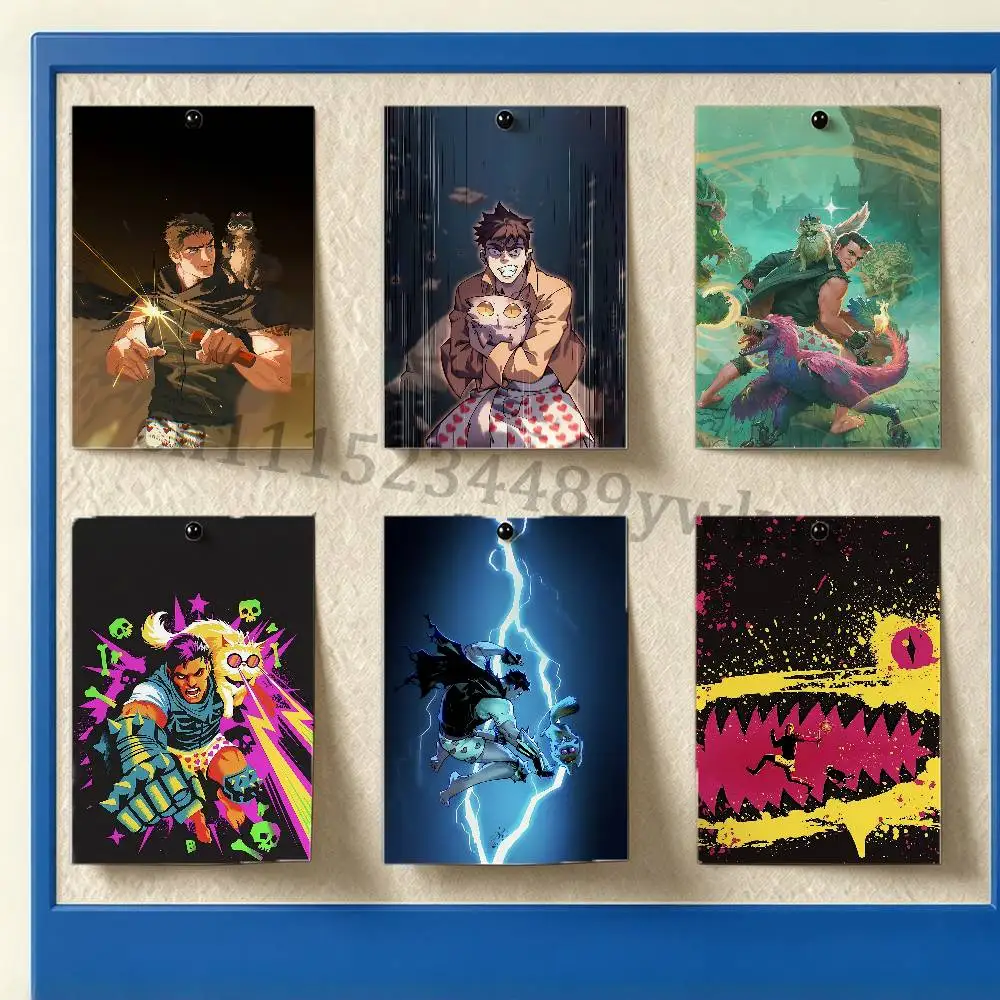 D-Dungeon C-Crawler Carl Poster Sticker Art Mural DIY Home Decor for Bed  Living Room Corridor Background Wall