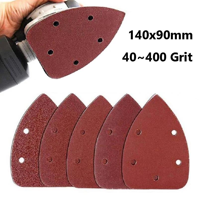 

Самоклеящаяся треугольная наждачная бумага 140x90 мм, зернистость 40 ~ 400, крючок, треугольные шлифовальные подушечки, абразивный шлифовальный диск для шлифования древесины