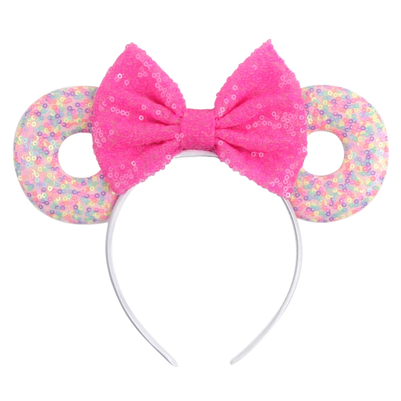 2023 Disney Muis Oren Hoofdband Voor Meisjes Volwassenen 5 ''Polka Dot Strik Haarband Festival Feest Reizen Diy Haaraccessoires