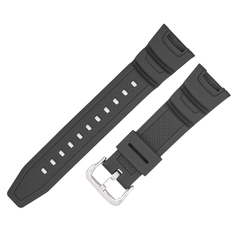 Men and Women's Steel Bucket Watch Band, Resina Substituição Acessórios, Multicolor, Sports, Casio, 24mm, SGW-100