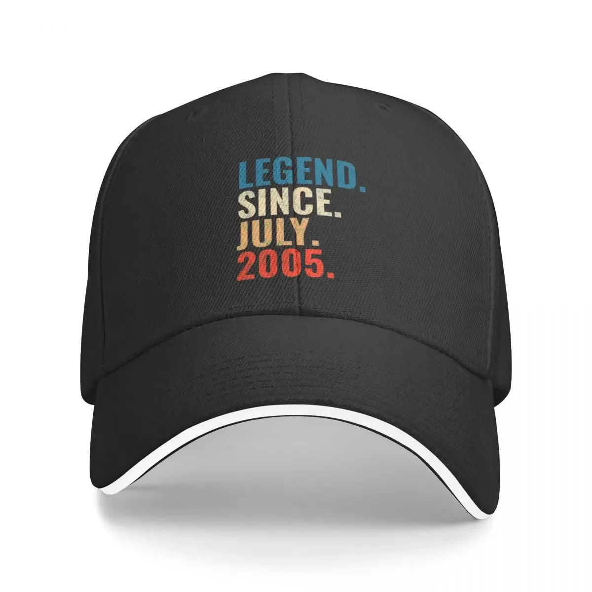 

New Legend Since July 2005 Retro Vintage Baseball Cap fashionable Dropshipping Hat For Man Women's