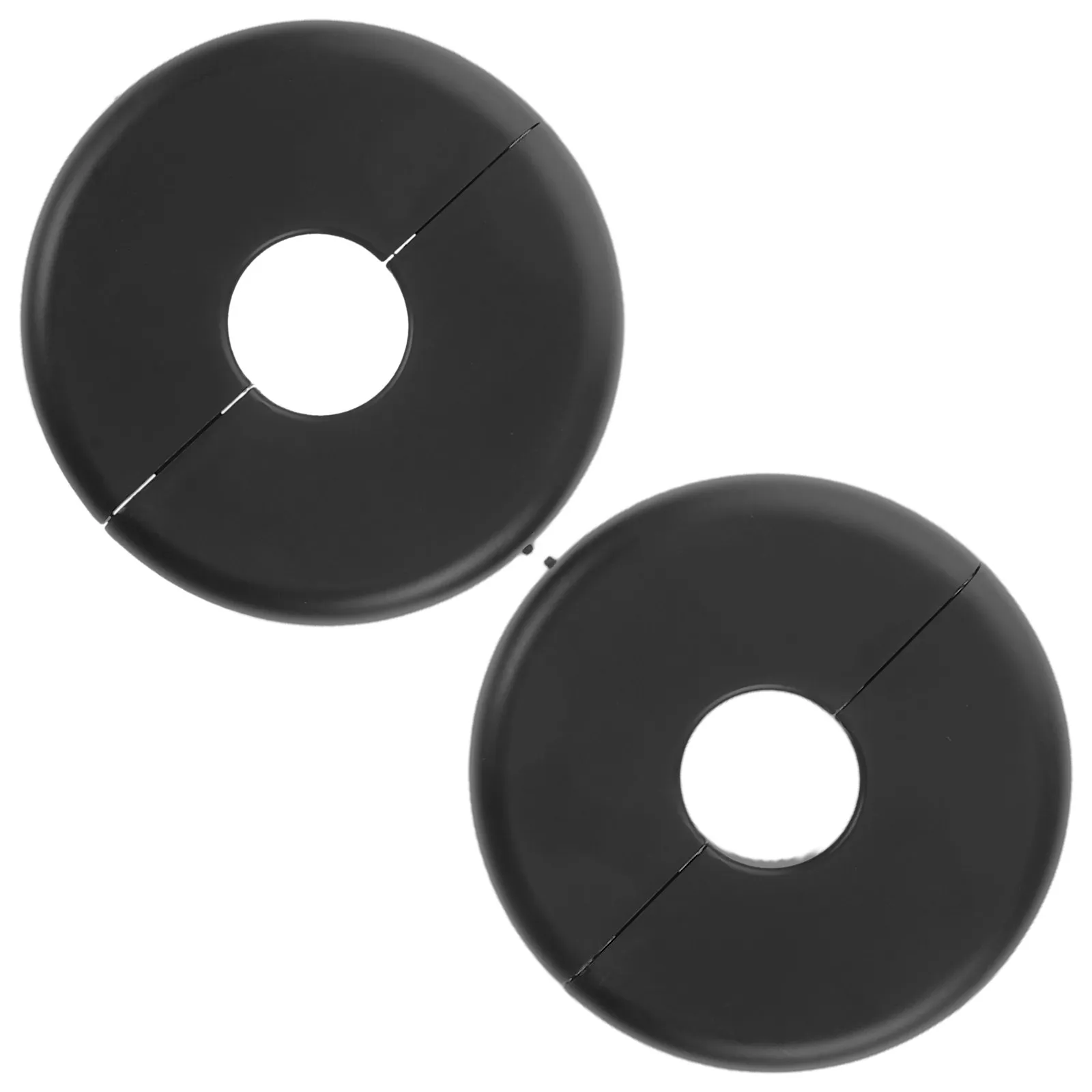 2Pcs Plastic Wall Hole Cover Cap Round Decorative Pipe Cover for Plumbing Flange Radiator Shower Water Faucet Wall Mount