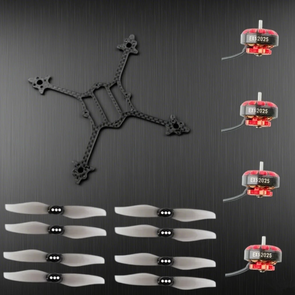 

HappyModel Crux3 3inch Frame Kit with 4PCS EX1202.5 KV6400 / 8000KV / 11500KV Motor 4Pairs Gemfan 3018 1.5mm Propeller