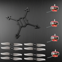 HappyModel Crux3 3inch Frame Kit with 4PCS EX1202.5 KV6400 / 8000KV / 11500KV Motor 4Pairs Gemfan 3018 1.5mm Propeller