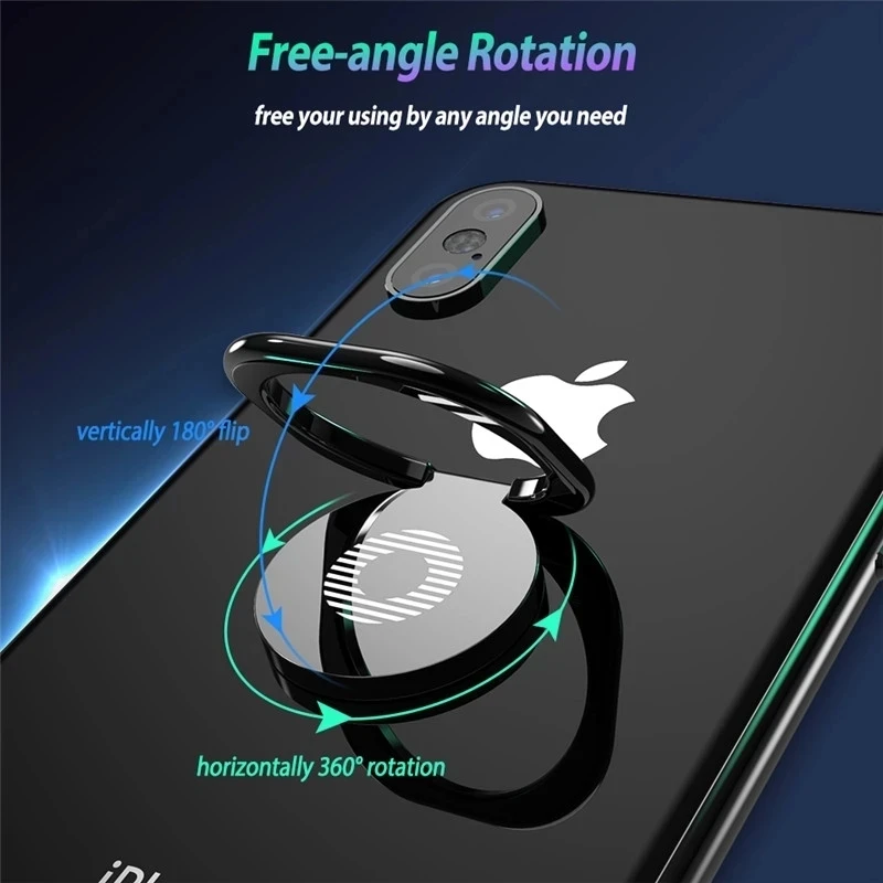 البنصر حامل حامل هاتف مغناطيسي للسيارة Smarphone الفاخرة تدوير البنصر حامل هاتف المحمول حامل جبل حامل