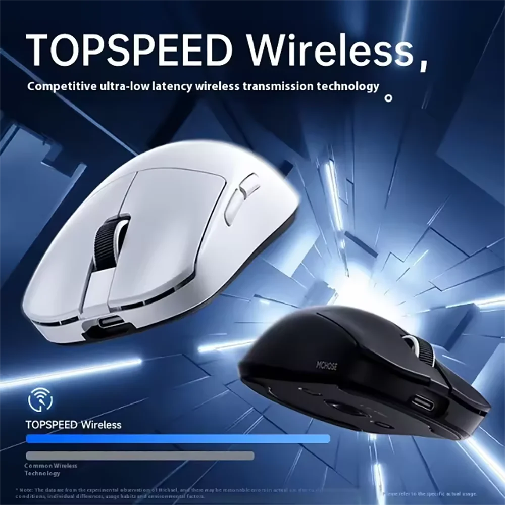 

Официальная беспроводная игровая мышь MCHOSE L7 Ultra PAW3950 E-Sport Sensor Realtek Флагманский мастер TOPSPEED 8K Скорость отката 39 г Мыши
