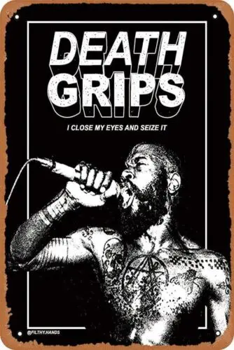 Death Grips MC RIDE Poster Retro Metal Tin Sign Home Bar Man Cave Wall Decor-aluminum