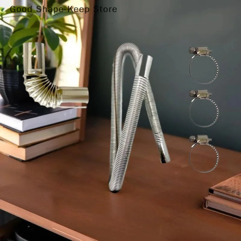 60-300 Cm Air Standkachel Rvs Uitlaatpijp Buis Gas Vent Slang Met Slangklem Voor auto Heater