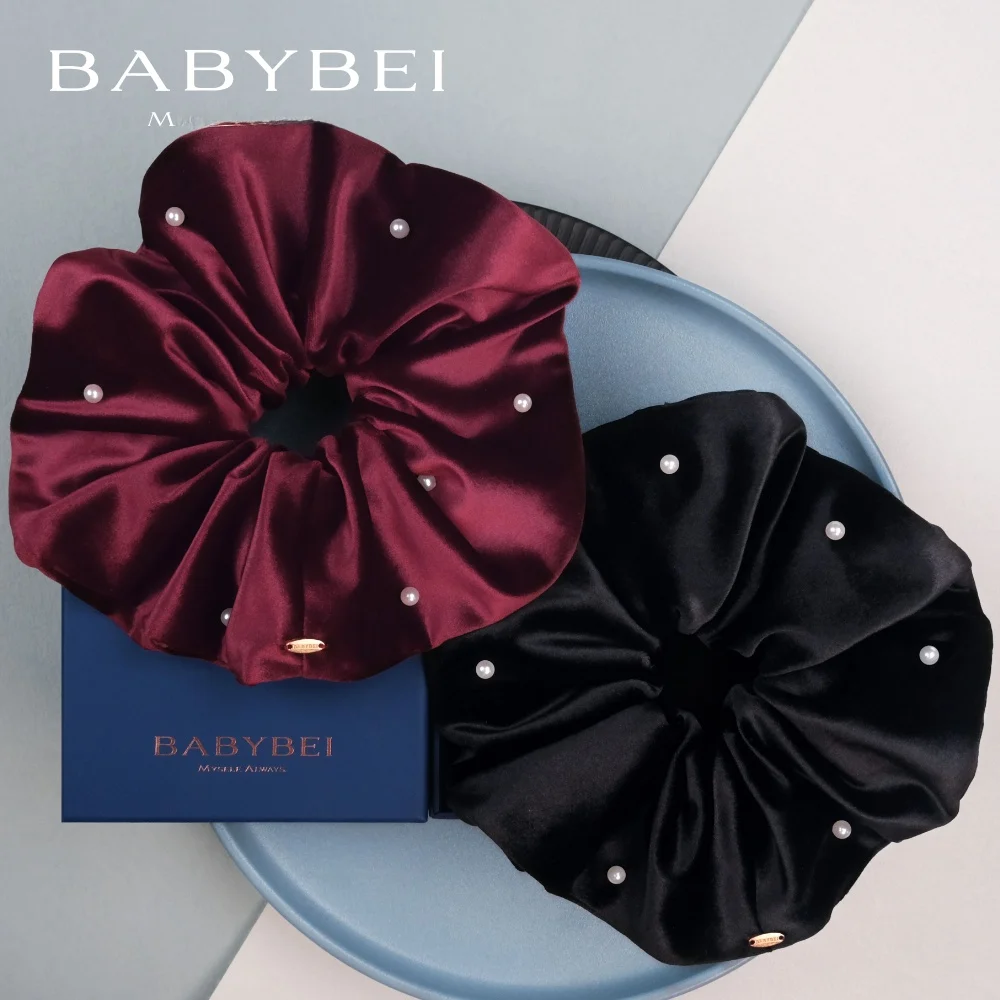 ele-pearl-super-large-velvet-hair-tie-bla-red-new-year's-faionable-hair-accories-high-quali-babybei-initials