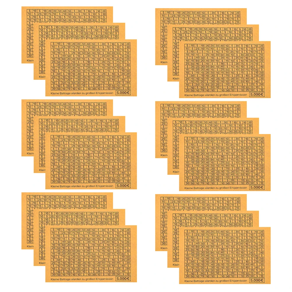 

Creative 5000 Euro Savings Challenge Stickers Diy Money Box Decoration Number Labels Tracking Saving Goals Sticker Coin