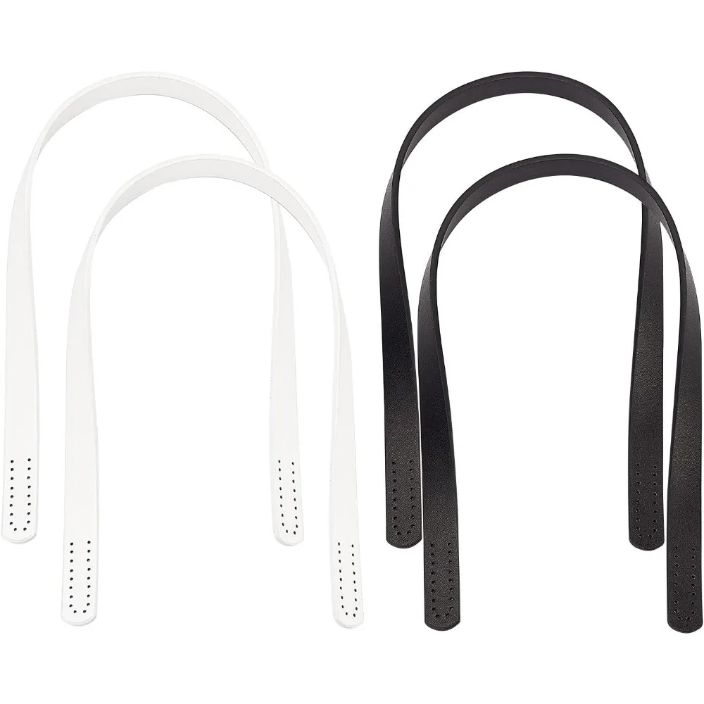 

24,5 дюйма, 4 шт., 2 цвета, кожаные ручки для сумки, сменные ручки, украшения для сумки, ручки для изготовления ручек для сумки своими руками