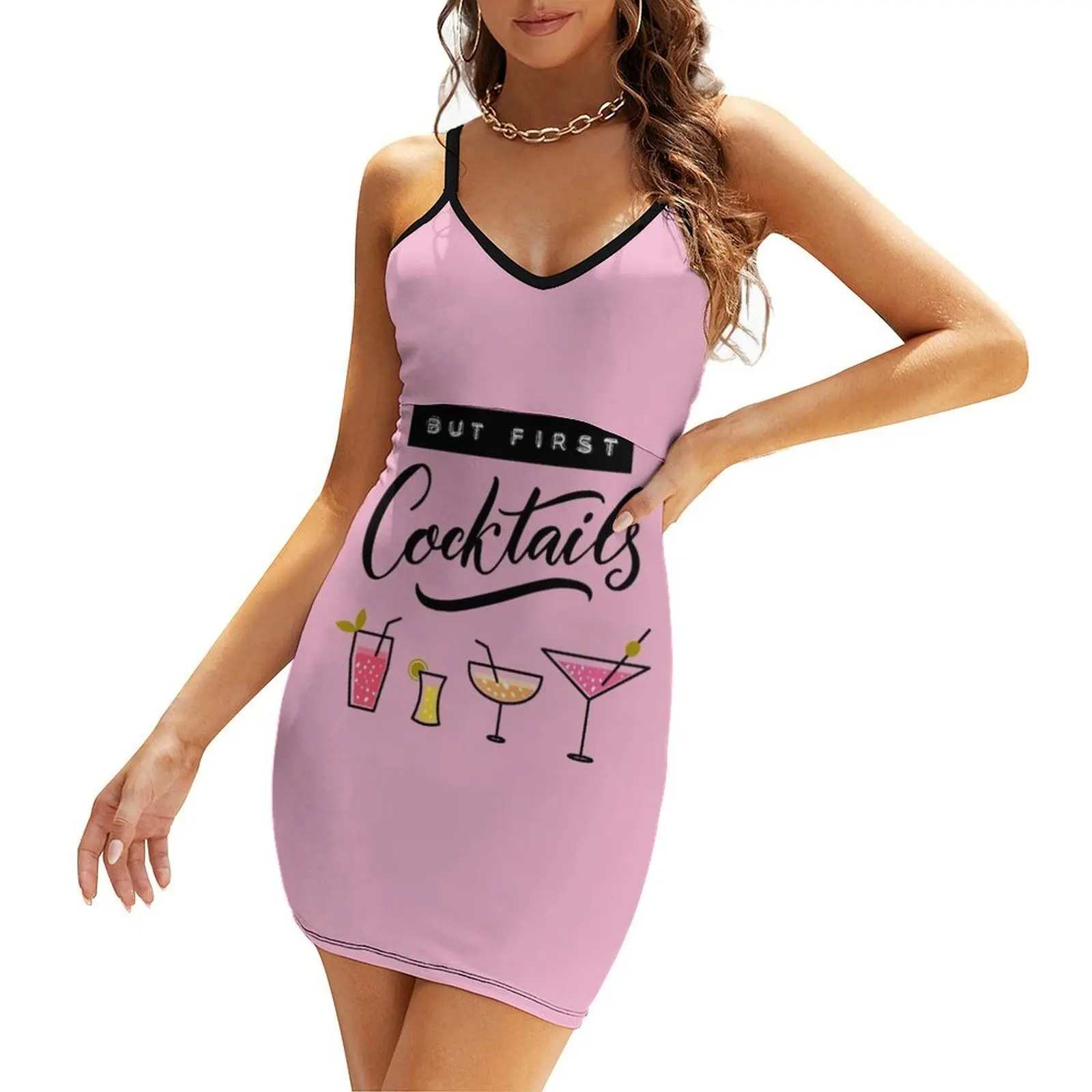 

But first, cocktails Sling Dress dresses for prom Female clothing Bride dresses