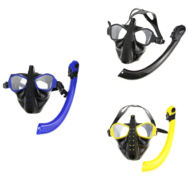 

Hot Snorkeling Diving Masks Tube Dive Set Swimming Goggles Underwater Aspirator Equipment Full Face Mask Water Proof