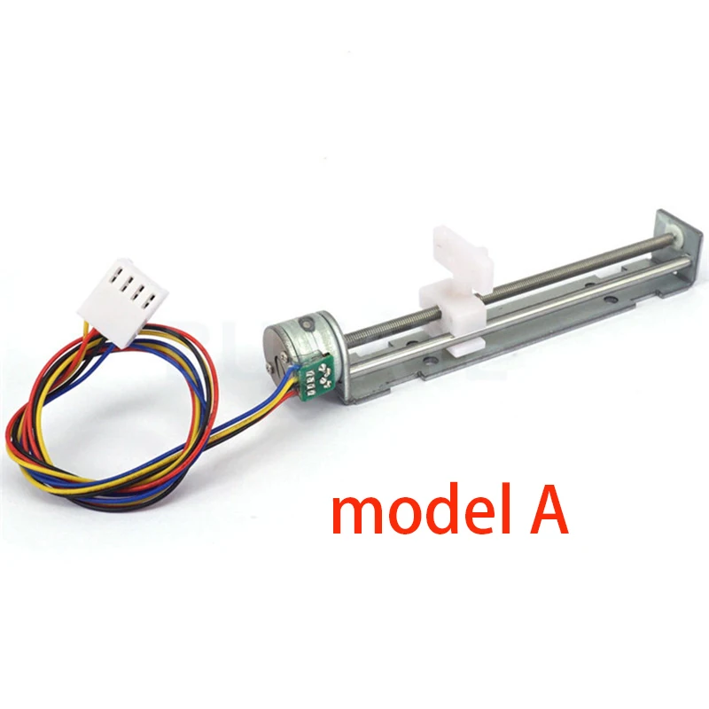 DC 5V Precision Stepper stepping Motor 80mm Stroke Linear Actuator 2-phase 4-wire 15.5 Ohms DIY 3D Laser Printer