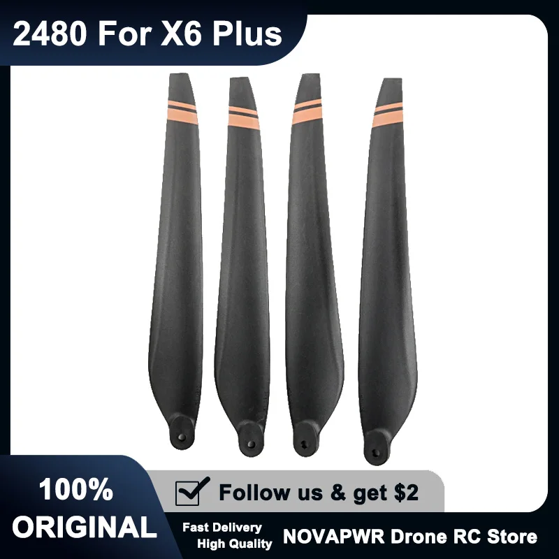 

2480 Carbon Fiber Drone Propellers High Load Capacity Blades for Hobbywing X6 Plus Agricultural Spraying Drones
