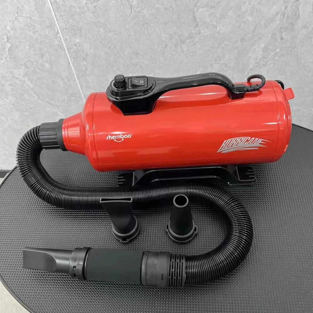 Secador de Pelo para Mascotas Shernbao, 2200W, Motor Dual, Silencioso, para Perros Grandes, Bajo Ruido, Velocidades Infinitamente Variables, Suministros para Perros