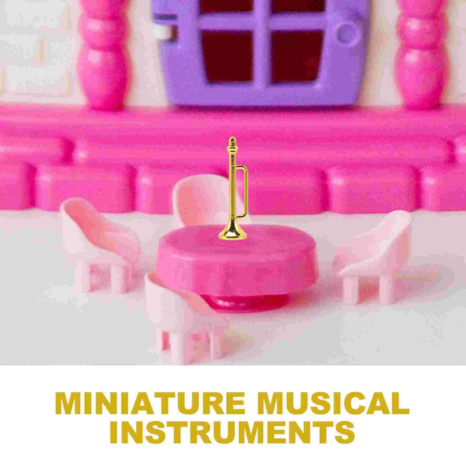 10 Pcs Musical Instrument Model Miniature Saxophone Toy Jesus Prop Instruments Plastic Child Decor Decoration