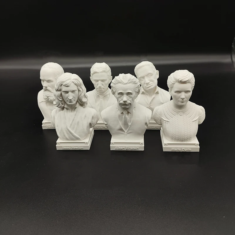 10 سنتيمتر/15 سنتيمتر/25 سنتيمتر نيوتن غاليلي أينشتاين مدام كوري تسلا هوكينغ عالم تمثال تمثال نموذج الزخرفية ثلاثية الأبعاد تمثال مطبوع