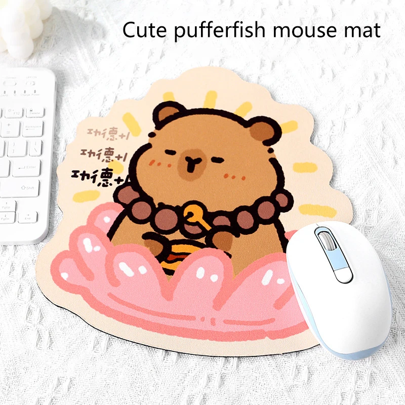 Cartoon Cute Capybara Mouse Pad Computer Desk Mats Creative Keyboard Pad Gaming Table Mat Office Desk Funny Decoration Accessory