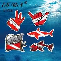 5 Pcs/Set Motor Decals Car Stickers Outdoors Dive Surfing Waterproof Stickers for Tablet Computer Trunk Helmet Decoration