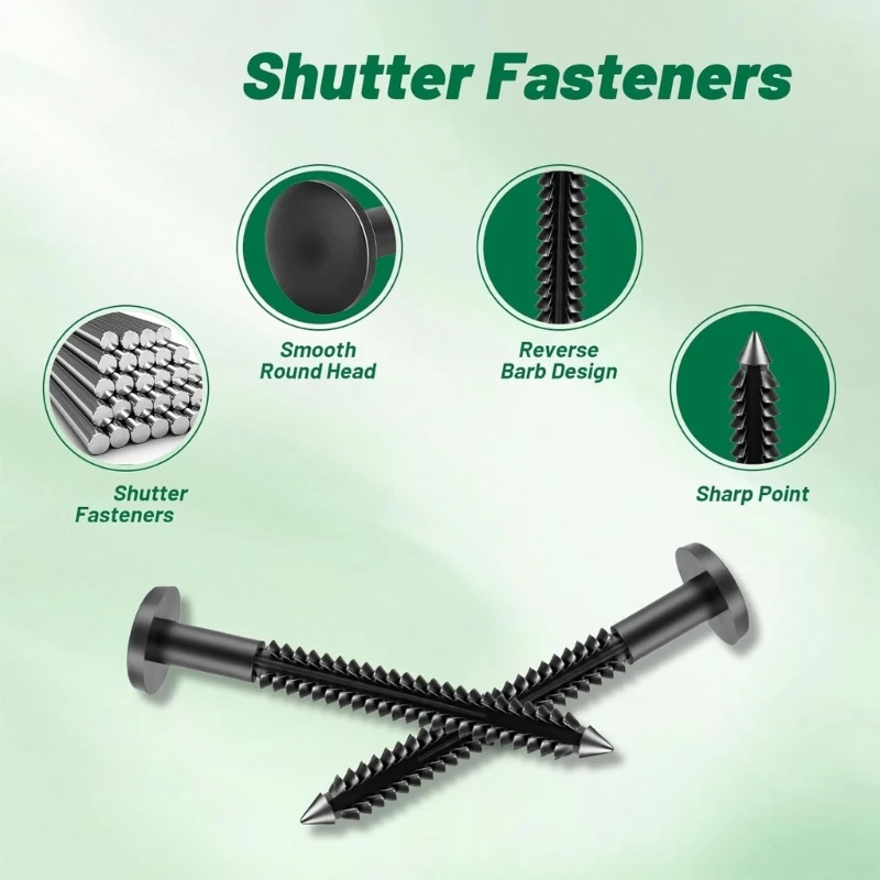 50pcs Waterproofed Nylons Fasteners for Secure Mounting of Outdoor Window Blinds 831F
