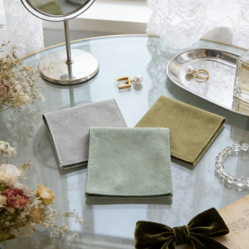 

10Pcs Microfiber Envelope Jewelry Bag Suede Velvet Flap Pouch Wedding Gift Organizer Ring Earrings Bracelet Pendant Oil Storage