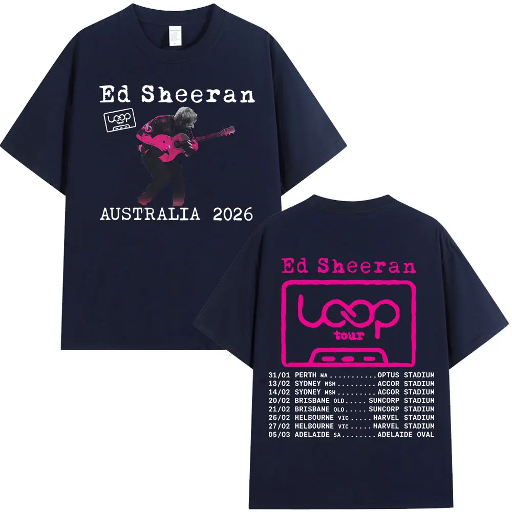 Ed Sheeran Loop Tour Australia 2026 Tour Merch T-shirts Fans Gifts