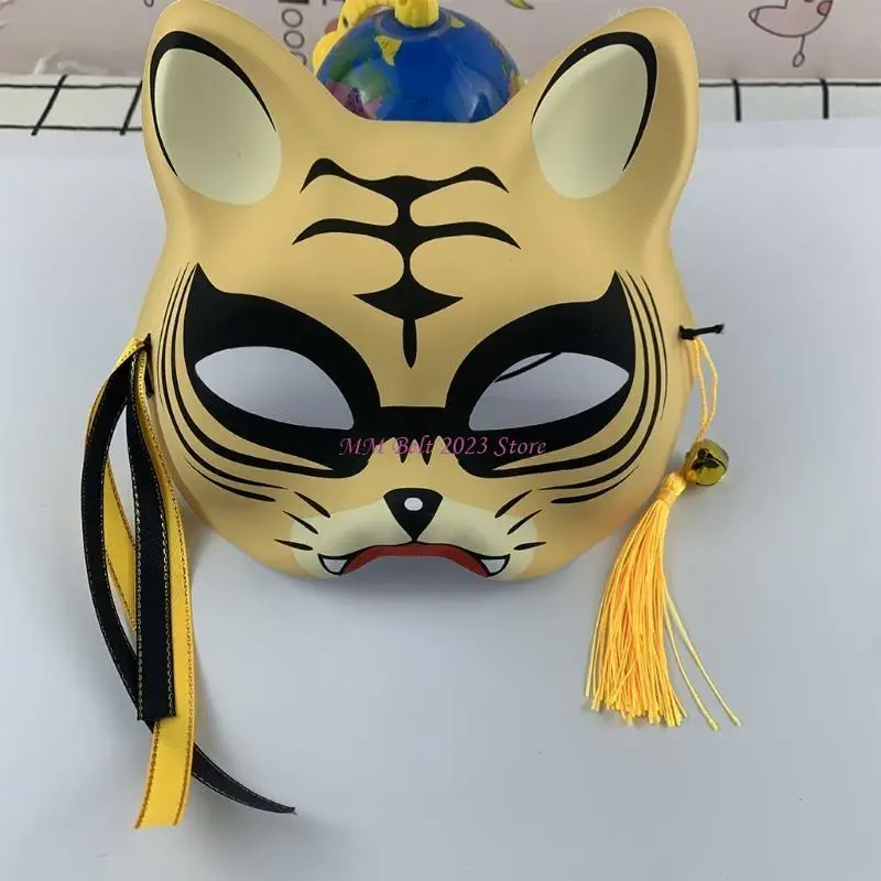 49ME Maschere in maschera tigre Maschera cosplay Maschera faccia in PVC per maschere in costume festivo Illuminano oggetti