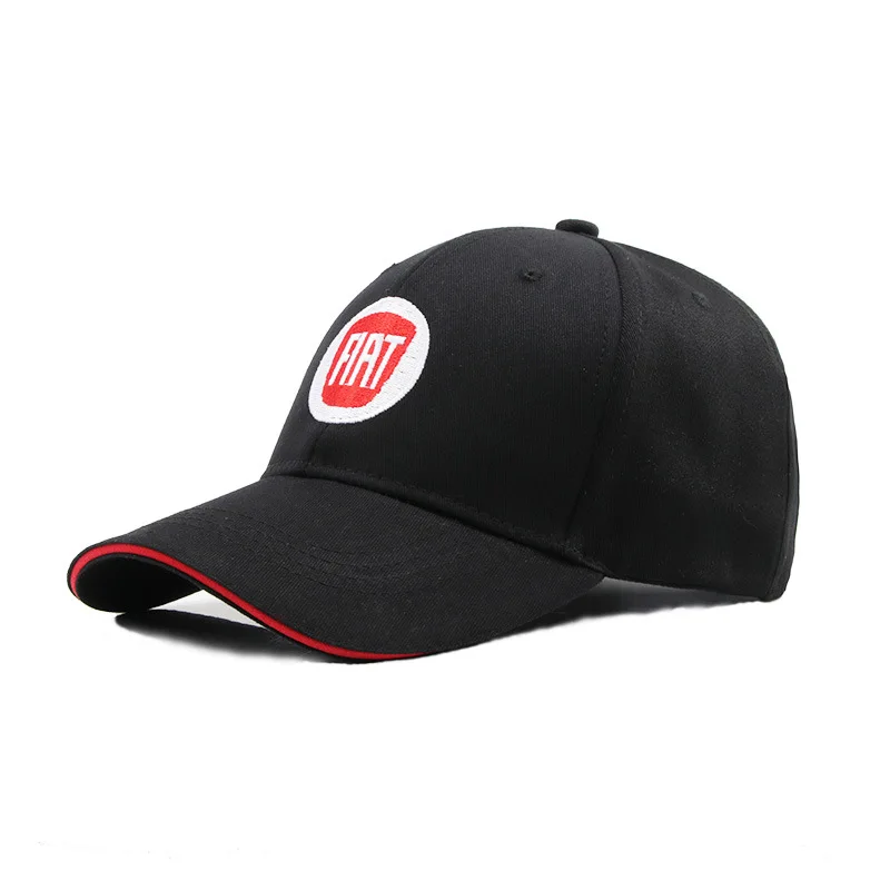 Modny haft na Fiat czapki baseballowe mężczyzn Snapback kapelusz przeciwsłoneczny Hip Hop Trucker Outdoor sport bieganie wędkarstwo regulowane