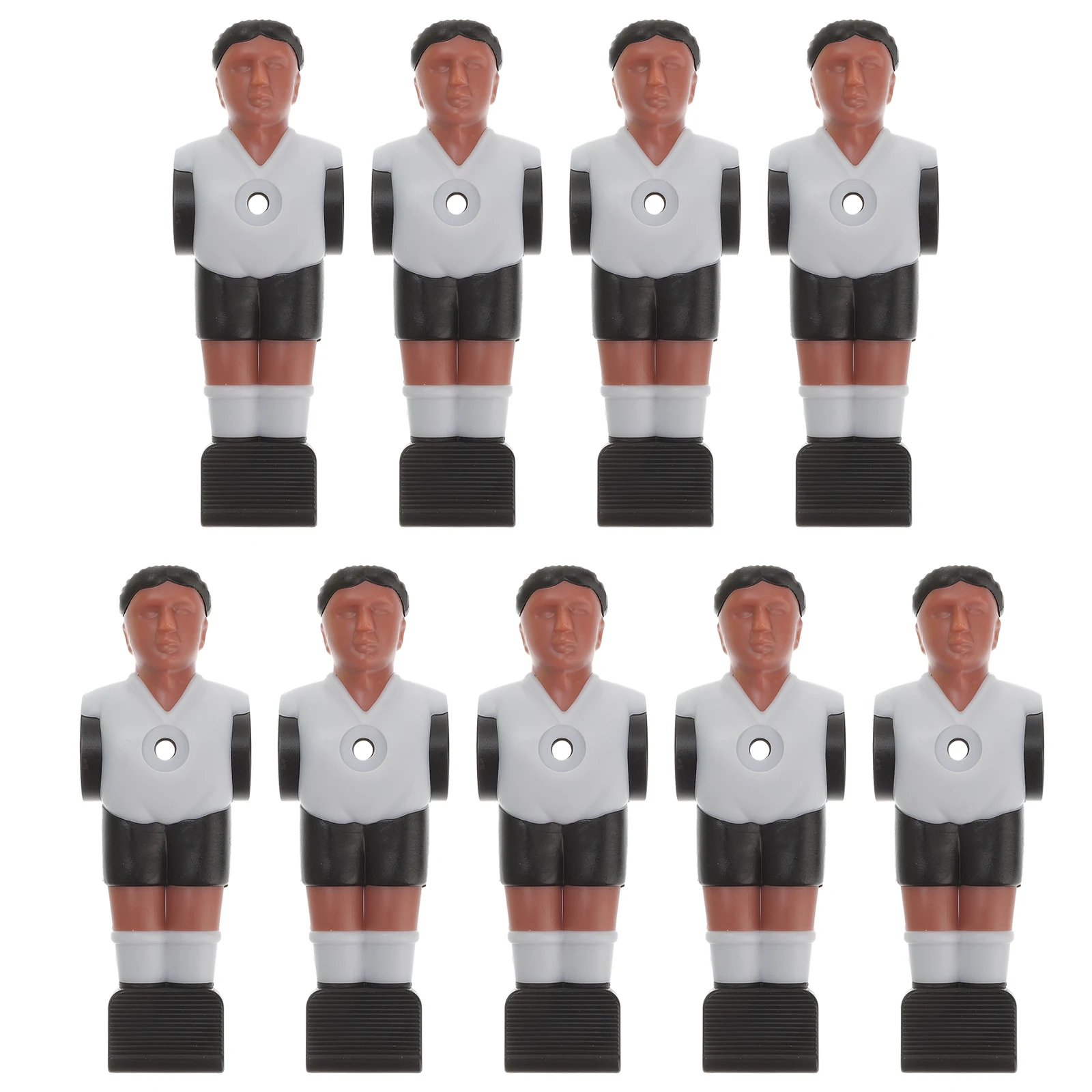

9pcs Table Football Men Players Durable Plastic Replacement Parts Standard Sized Foosball Rods Soccer Style Blue Color