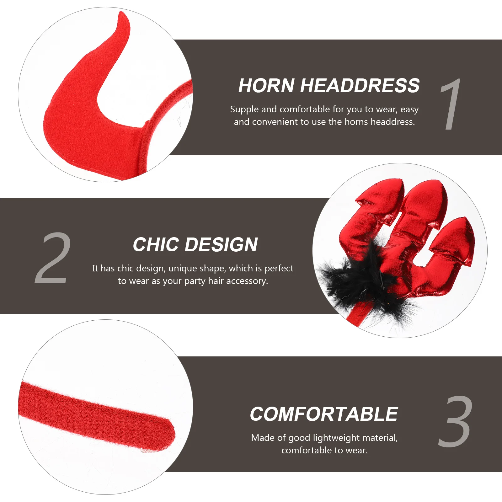 

Demon Horns s Decor Plastic Hair Accessories for Horns Headb s Halloween Party Cosplay B Elegant Gifts