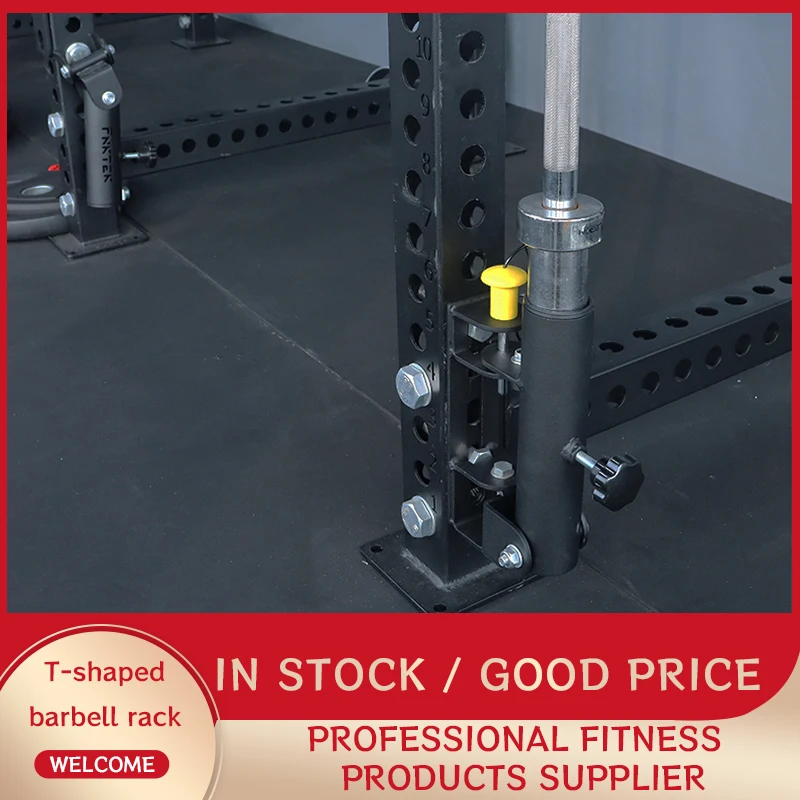 T-shaped barbell rack360 degree rotating barbell rowing barbell bar storage accessories gym specific equipment