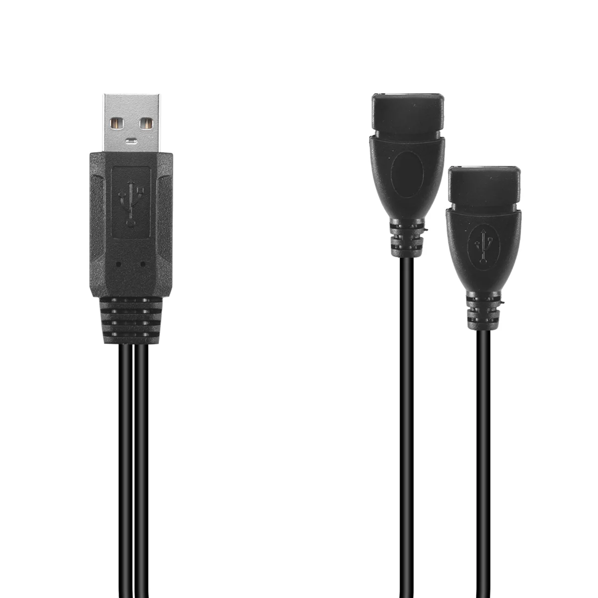 

Upgraded USB 2.0 A Male To 2 Dual USB Female Jack Y Splitter Hub Adapter Cable
