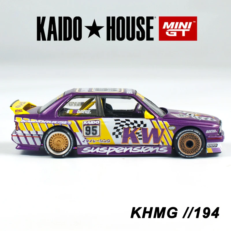 Kaido House + MINIGT BMW M3 Kaido KW V1 KHMG سيارة مصنوعة من خليط معدني موديل 194