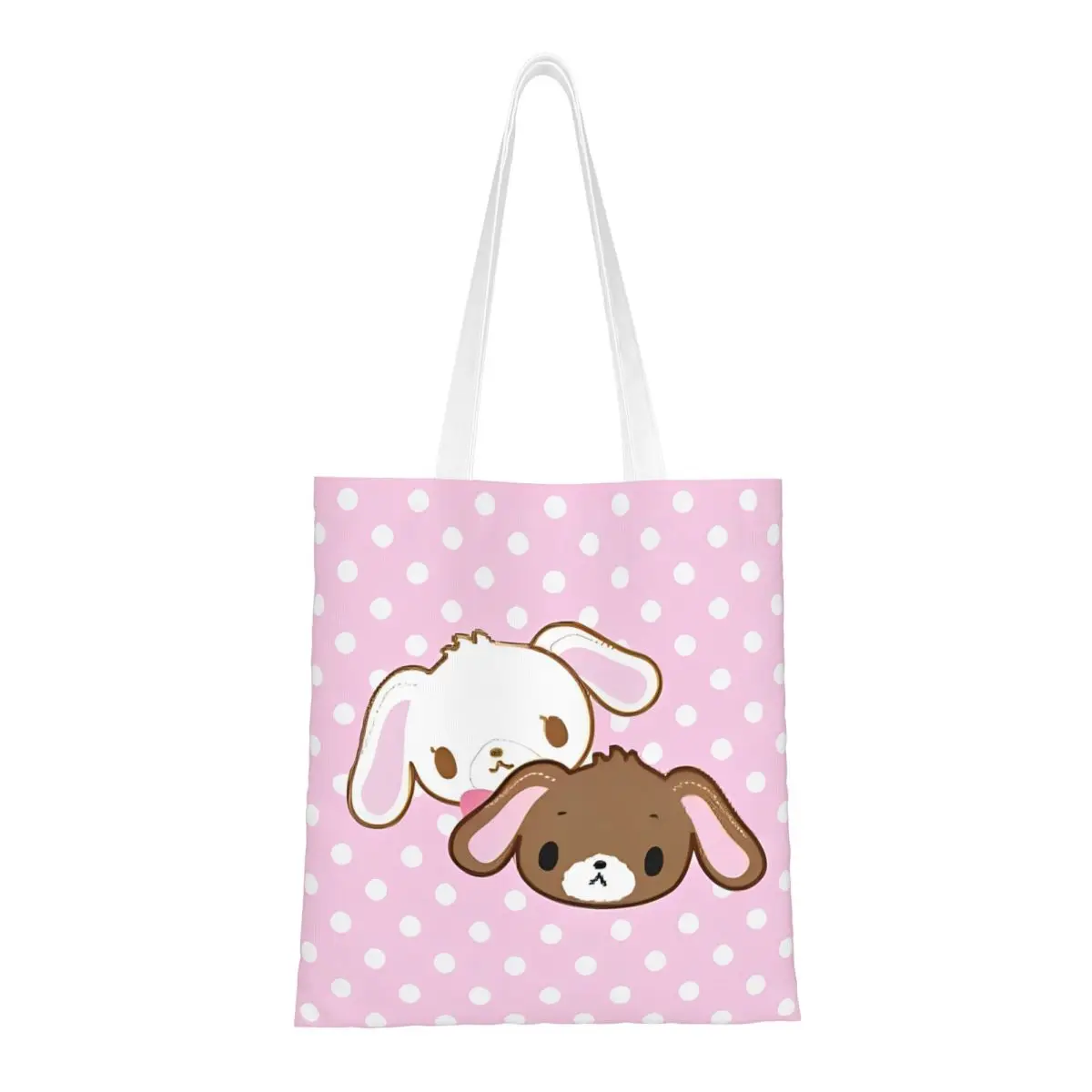 

Cute Sugar Rabbit Sugarbunnies Canvas Tote Bag Aesthetic Unique Design Grocery Bags for Unisex