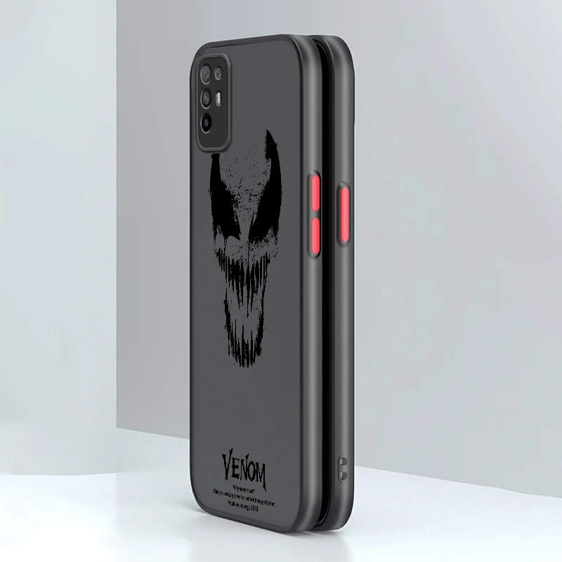 Marvel Spiderman Venom For OPPO A98 A96 A94 A93 A78 A77S A76 A74 A73 A72 A57E S A56S Frosted Translucent Phone Case